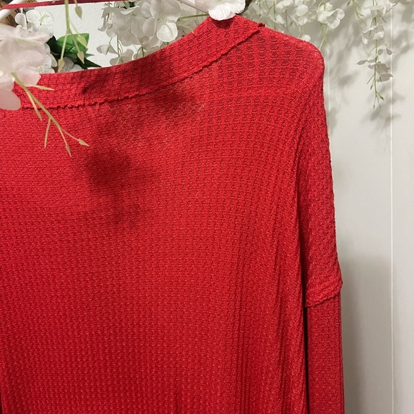 Free People Red Women's Sweater - Picture 6 of 6